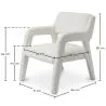 Silla de Comedor Tapizada - Bouclé Blanco - Colette image 7