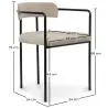 Silla de Comedor Tapizada - Terciopelo - Garne image 7