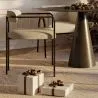 Silla de Comedor Tapizada - Bouclé Blanco - Garne image 7