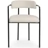 Silla de Comedor Tapizada - Bouclé Blanco - Garne image 7