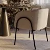 Silla de Comedor Tapizada - Bouclé Blanco - James image 7
