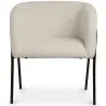Silla de Comedor Tapizada - Bouclé Blanco - James image 7