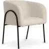 Silla de Comedor Tapizada - Bouclé Blanco - James image 7