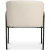 Silla de Comedor Tapizada - Bouclé Blanco - James image 7