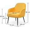 Sillón tapizado en Terciopelo - Hyra image 7
