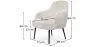 Sillón Tapizado - Bouclé Blanco - Hyra image 7