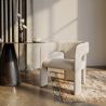 Silla de Comedor Tapizada - Bouclé Blanco - Ashley image 7