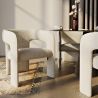 Silla de Comedor Tapizada - Bouclé Blanco - Ashley image 7