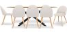 Pack Mesa de Comedor Diseño Industrial de madera (220cm)  & 8 Sillas de Comedor Tapizadas en Bouclé - Evelyne image 7