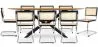 Pack Mesa de Comedor Diseño Industrial de Madera (220cm) & 8 Sillas de Comedor de Ratán - Bruna image 7
