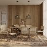 Pack Mesa de Comedor Diseño Industrial de Madera (220cm) & 8 Sillas de Comedor de Ratán - Bruna image 7
