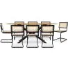 Pack Mesa de Comedor Diseño Industrial de Madera (220cm) & 8 Sillas de Comedor de Ratán - Bastral image 7