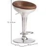 Taburete Redondo de Metal - Estilo Aviador - 70cm - Aviator  image 7