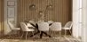 Pack Mesa de Comedor Diseño Industrial de Madera  (200cm)  & 8 Sillas de Comedor Tapizadas en Bouclé - Evelyne image 7