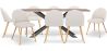 Pack Mesa de Comedor Diseño Industrial de Madera  (200cm)  & 8 Sillas de Comedor Tapizadas en Bouclé - Evelyne image 7