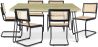 Pack Mesa de Comedor Diseño Industrial 150cm & 6 Sillas de Comedor de Ratán - Bastral image 7
