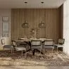 Pack Mesa de Comedor Diseño Industrial de Madera (200cm)  & 8 Sillas de Comedor de Ratán - Tapizado en Terciopelo - Hyre image 7