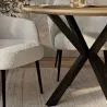 Mesa de Comedor Redonda- Industrial - Madera y Metal - Bayron image 7