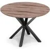 Mesa de Comedor Redonda- Industrial - Madera y Metal - Bayron image 7