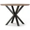 Mesa de Comedor Redonda- Industrial - Madera y Metal - Bayron image 7
