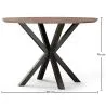 Mesa de Comedor Redonda- Industrial - Madera y Metal - Bayron image 7