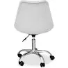 Silla con Ruedas de Escritorio Tapizada - Tulip image 7