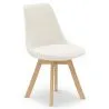 Silla de Comedor Tapizada - Bouclé Blanco - Tulip image 7