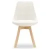 Silla de Comedor Tapizada - Bouclé Blanco - Tulip image 7
