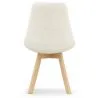 Silla de Comedor Tapizada - Bouclé Blanco - Tulip image 7