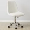 Silla con Ruedas de Escritorio - Bouclé Blanco - Tulip image 7