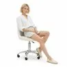 Silla con Ruedas de Escritorio - Bouclé Blanco - Tulip image 7