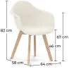 Silla de Comedor - Tapizado Bouclé - Dominic  image 7