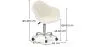 Silla de Oficina Giratoria - Tapizado Bouclé - Dominic image 7