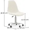 Silla de Oficina Giratoria - Tapizado Bouclé - Denisse image 7