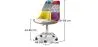 Silla de Oficina Giratoria - Tapizado Patchwork - Ray  image 7