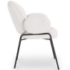 Silla de comedor con Reposabrazos - Tapizado Tela Bouclé - Erys image 7