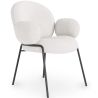 Silla de comedor con Reposabrazos - Tapizado Tela Bouclé - Erys image 7