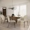 Silla de comedor con Reposabrazos - Tapizado Tela Bouclé - Erys image 7