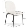 Silla de comedor - Tapizado Tela Bouclé - Erys  image 7