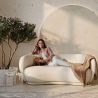 Sofá Curvo de 3 Plazas de Tela Bouclé - Curvy image 7
