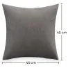 Pack de 2 cojines de terciopelo - funda y relleno - Mesmal image 7