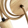 Cable Lámpara Colgante en yute y madera- 200cm - Hanz image 7