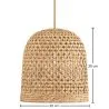Lámpara de Techo de Ratán - Lámpara Colgante Diseño Boho Bali - 30cm - Rava image 7