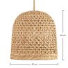 Lámpara de Techo de Ratán - Lámpara Colgante Diseño Boho Bali - 50cm - Rava image 7