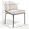 Silla de Comedor - Tapizada en Tela Bouclé - Mina image 7