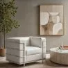 Sillón de diseño - Tapizado en Cuero Vegano - Lecur image 7