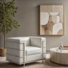 Sillón de diseño - Tapizado en Cuero Vegano - Lecur image 7