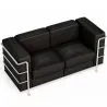 Sofa de 2 Plazas - Tapizado en Cuero Vegano - Lecur image 7