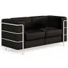 Sofa de 2 Plazas - Tapizado en Cuero Vegano - Lecur image 7