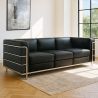 Sofa de 3 Plazas - Tapizado en Cuero Vegano - Lecur image 7